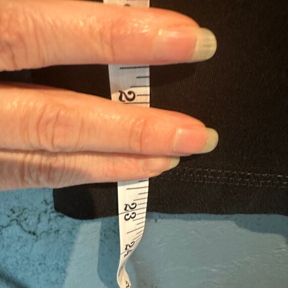 Danskin Now Size Small Black Capri Yoga Pants Ruched Waist Soft Comfy Lounge Gym - Picture 6 of 7